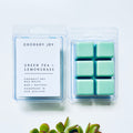 Green Tea and Lemongrass Coconut Soy wax melts. Made from natural coconut and soy waxes and high-quality fragrance oils. Vegan, paraffin-free, and phthalate-free. A safer and cleaner way to make your home beautifully fragrant. Handmade in New Zealand. Available at Cocosoy Joy NZ.