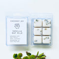 Vanilla Oat Milk Coconut Soy wax melts. Made from natural coconut and soy waxes and high-quality fragrance oils. Vegan, paraffin-free, and phthalate-free. A safer and cleaner way to make your home naturally fragrant. Handmade in New Zealand. Available at Cocosoy Joy NZ.